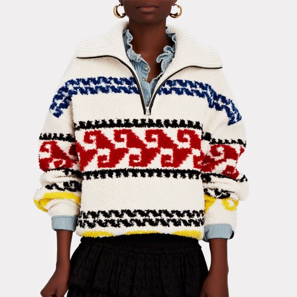 Isabel Marant Étoile | Marner Printed Fleece Pullover - Picture 1 of 11